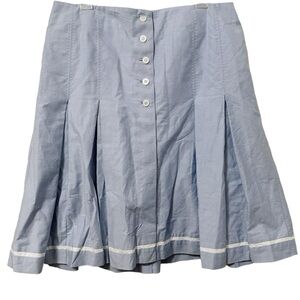 346 Brooks‎ Brothers Pleated Skirt Sz 14 Blue
